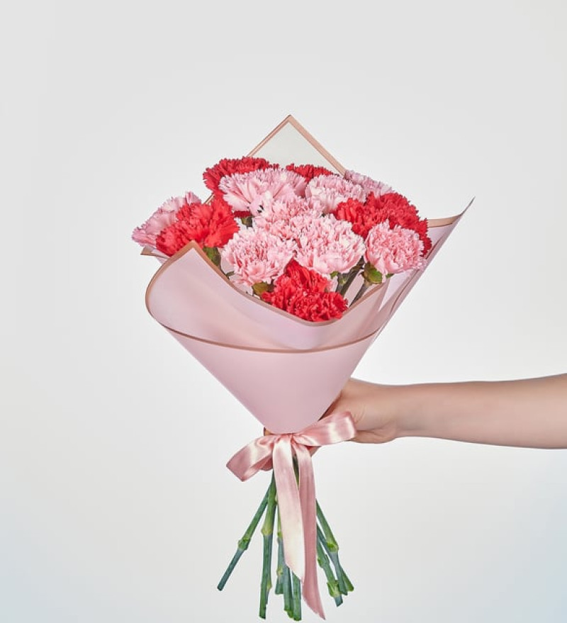 Karışık Karanfil Çiçek Buketi